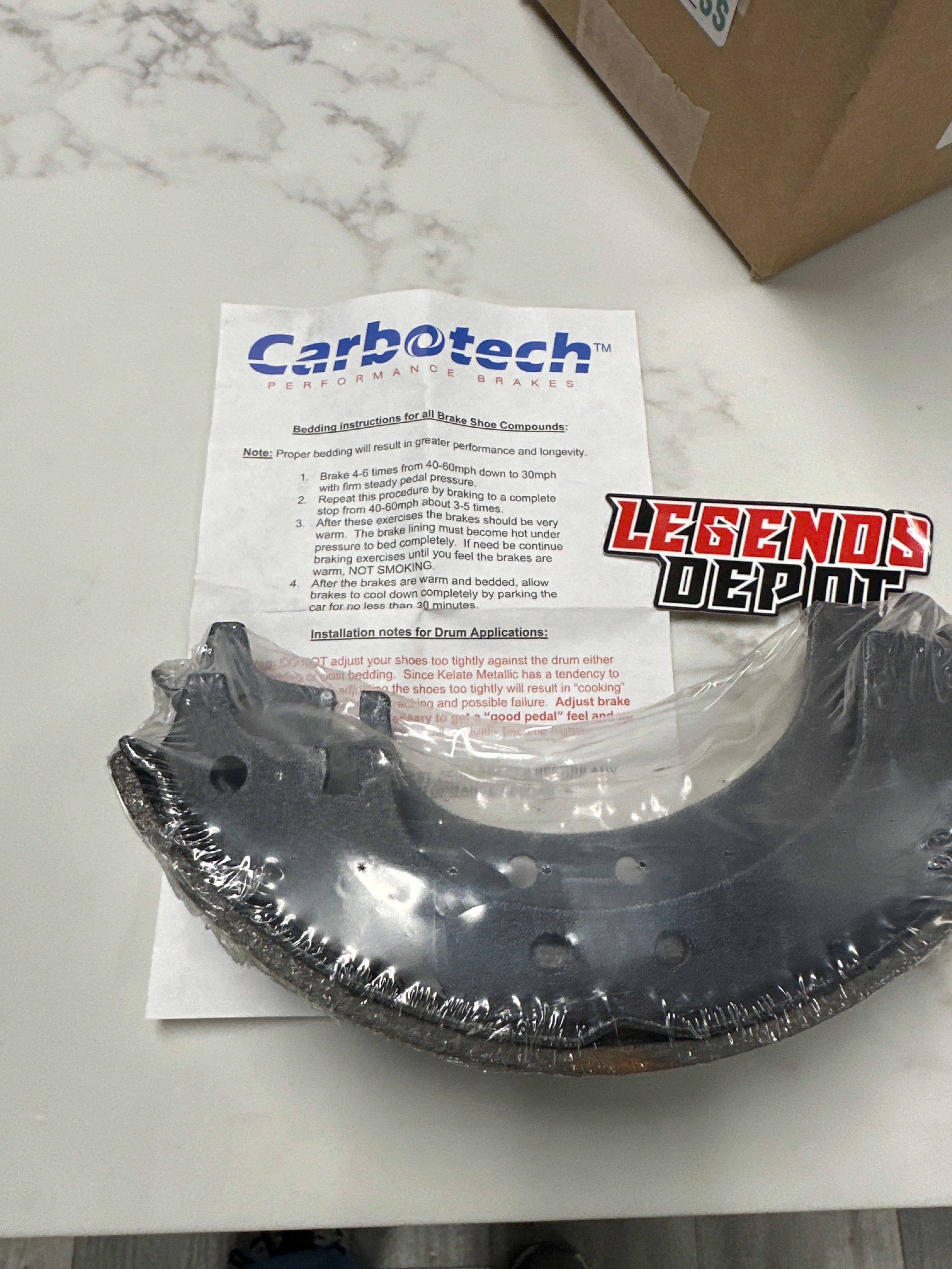 Brake shoes carbotech