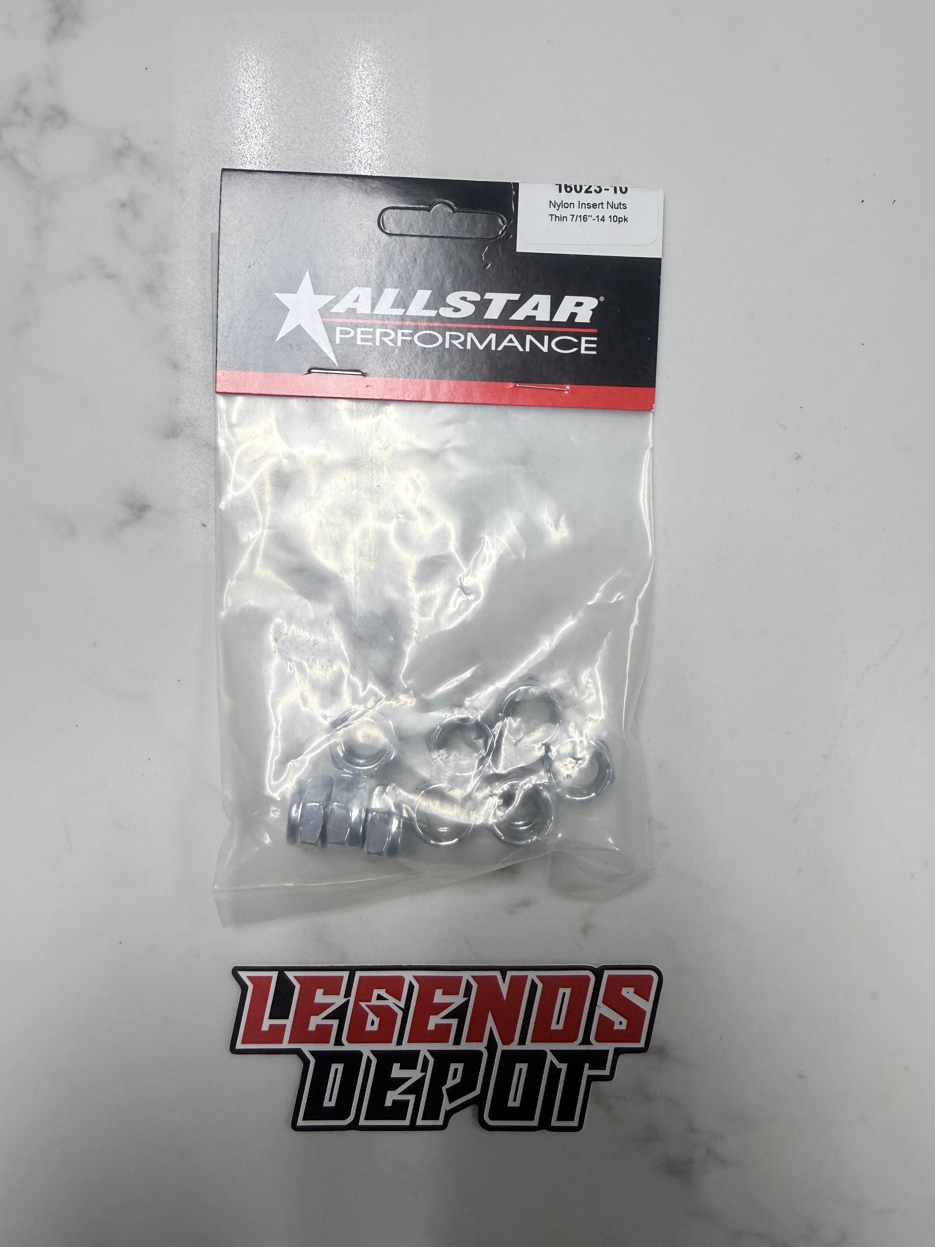 Nylon Insert Nuts Thin 7/16"-14 10pk