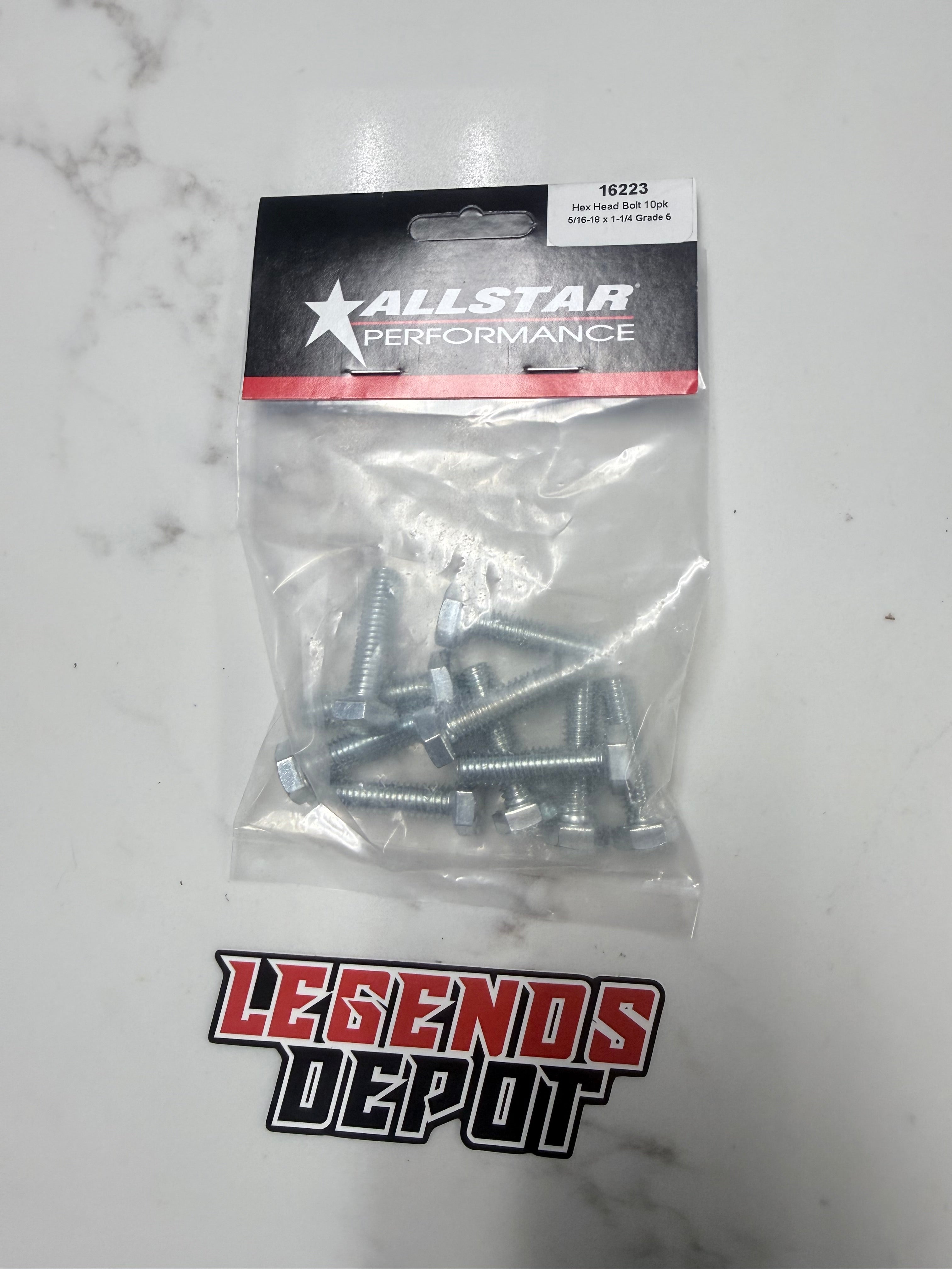 Hex Head Bolt 10pk 5/16-18 x 1-1/4 Grade 5
