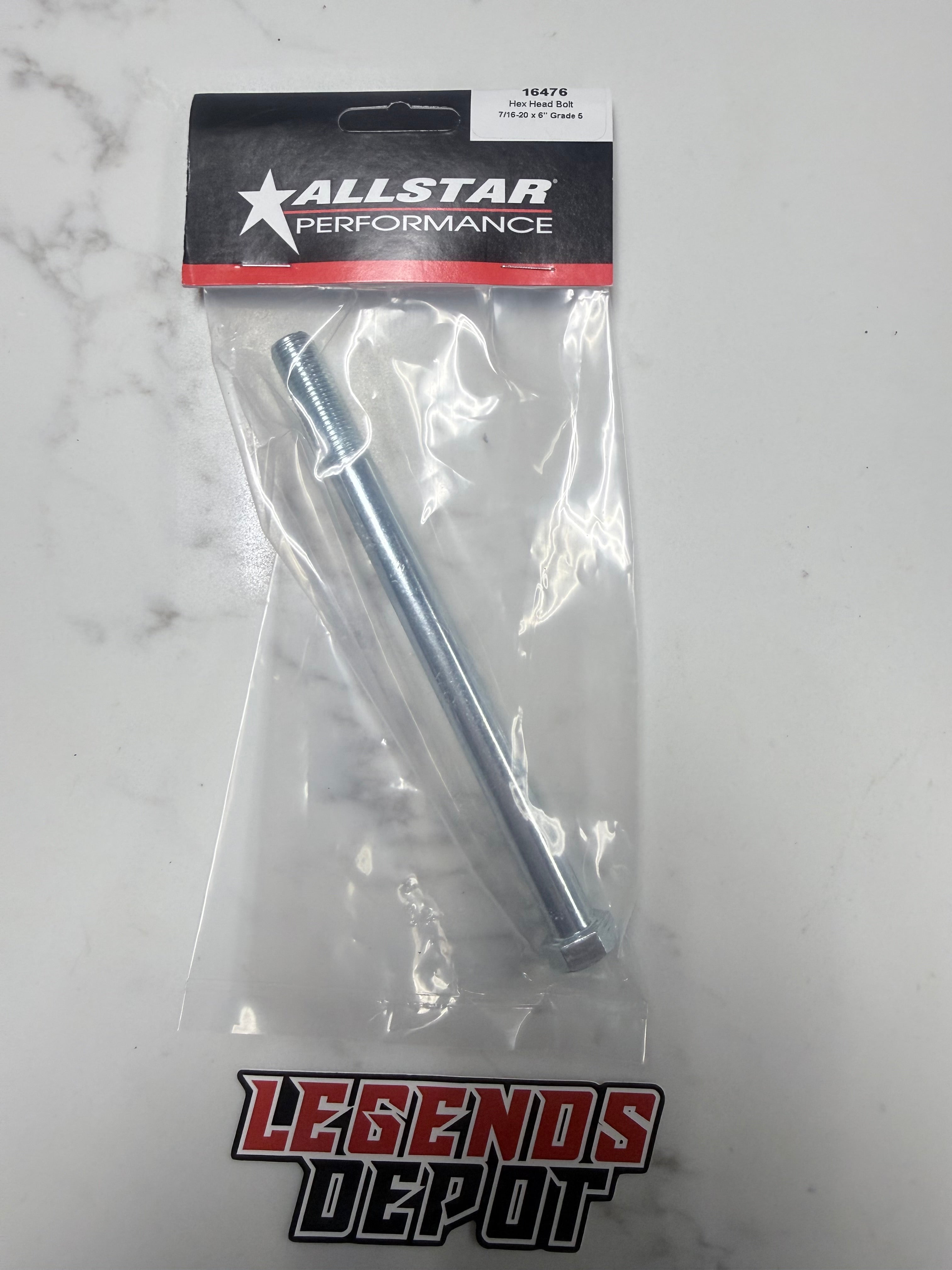 Hex Head Bolt 7/16-20 x 6" Grade 5
