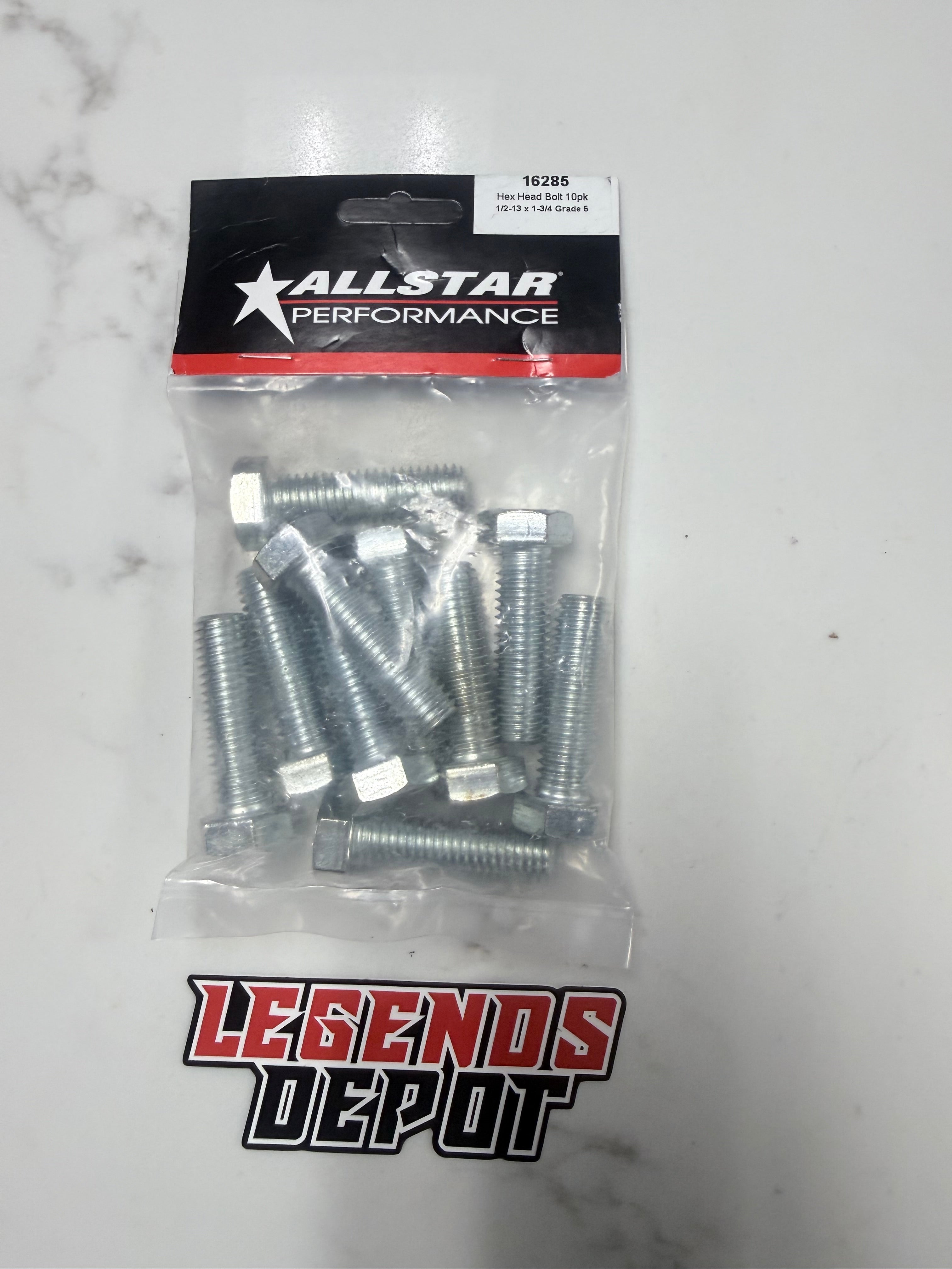 Hex Head Bolt 10pk 1/2-13 x 1-3/4 Grade 5