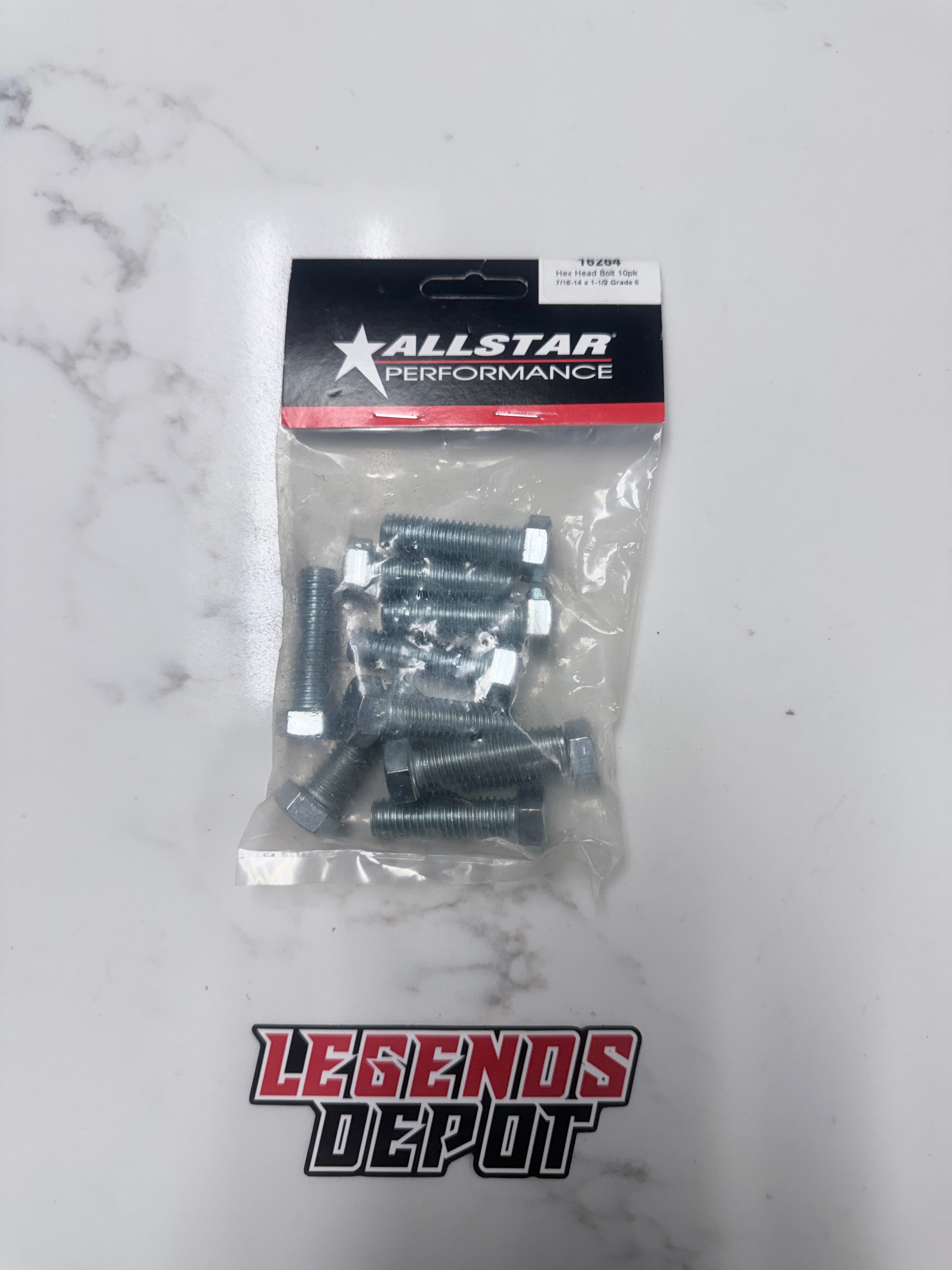 Hex Head Bolt 10pk 7/16-14 x 1-1/2b Grade 5