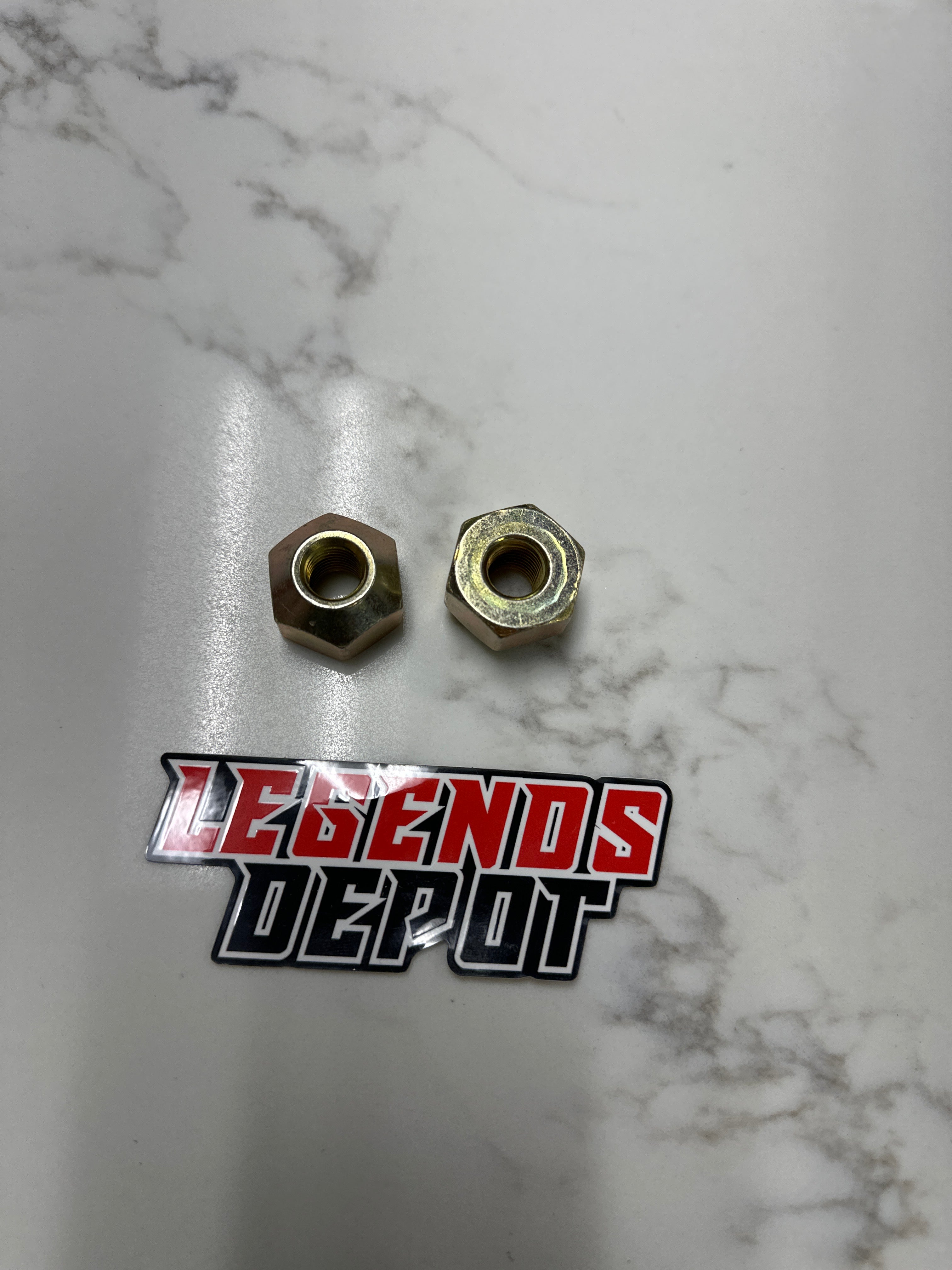 Gold lug nuts