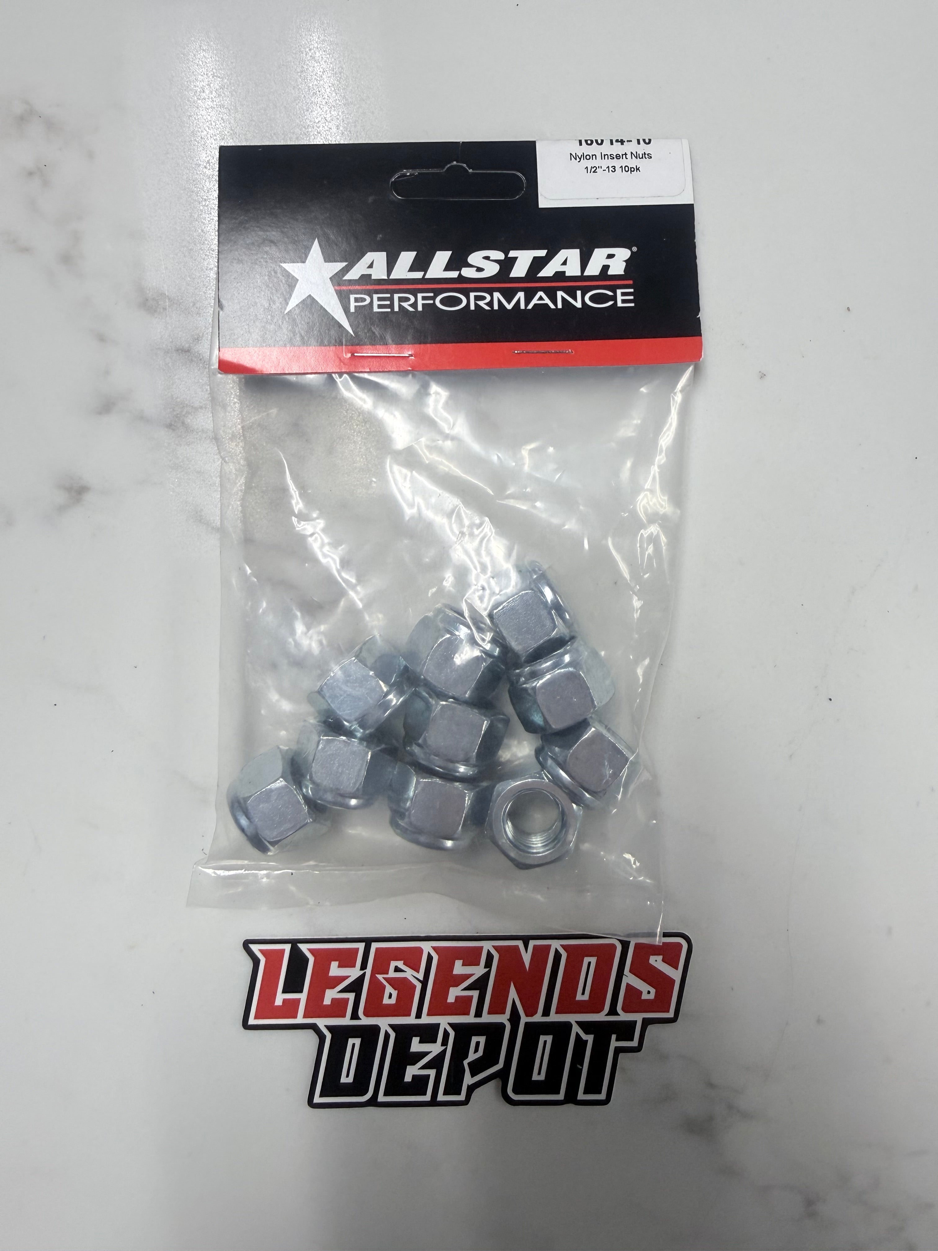 Nylon Insert Nuts 1/2"-13 10pk