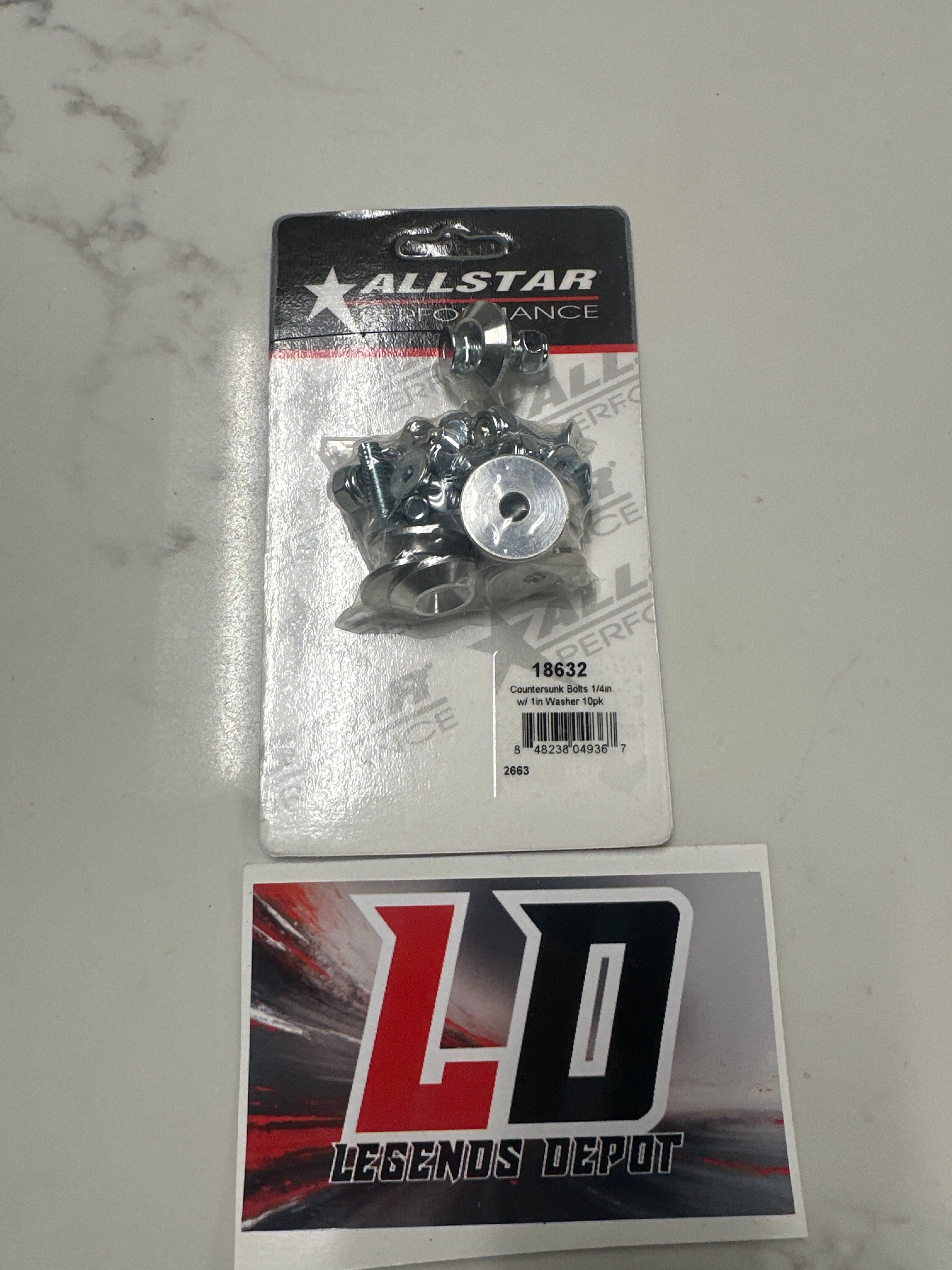 Counter sunk bolts