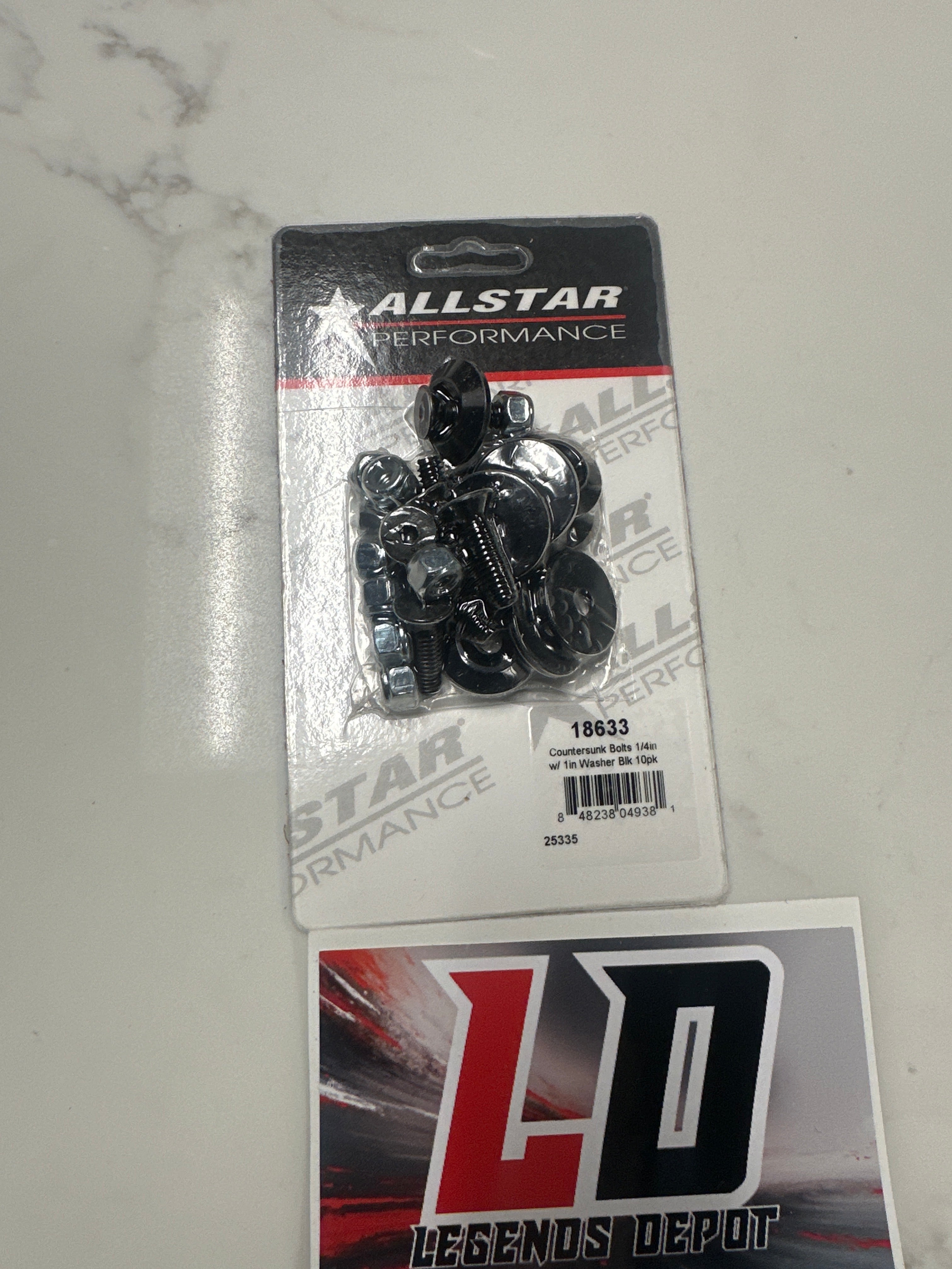 Counter sunk bolts