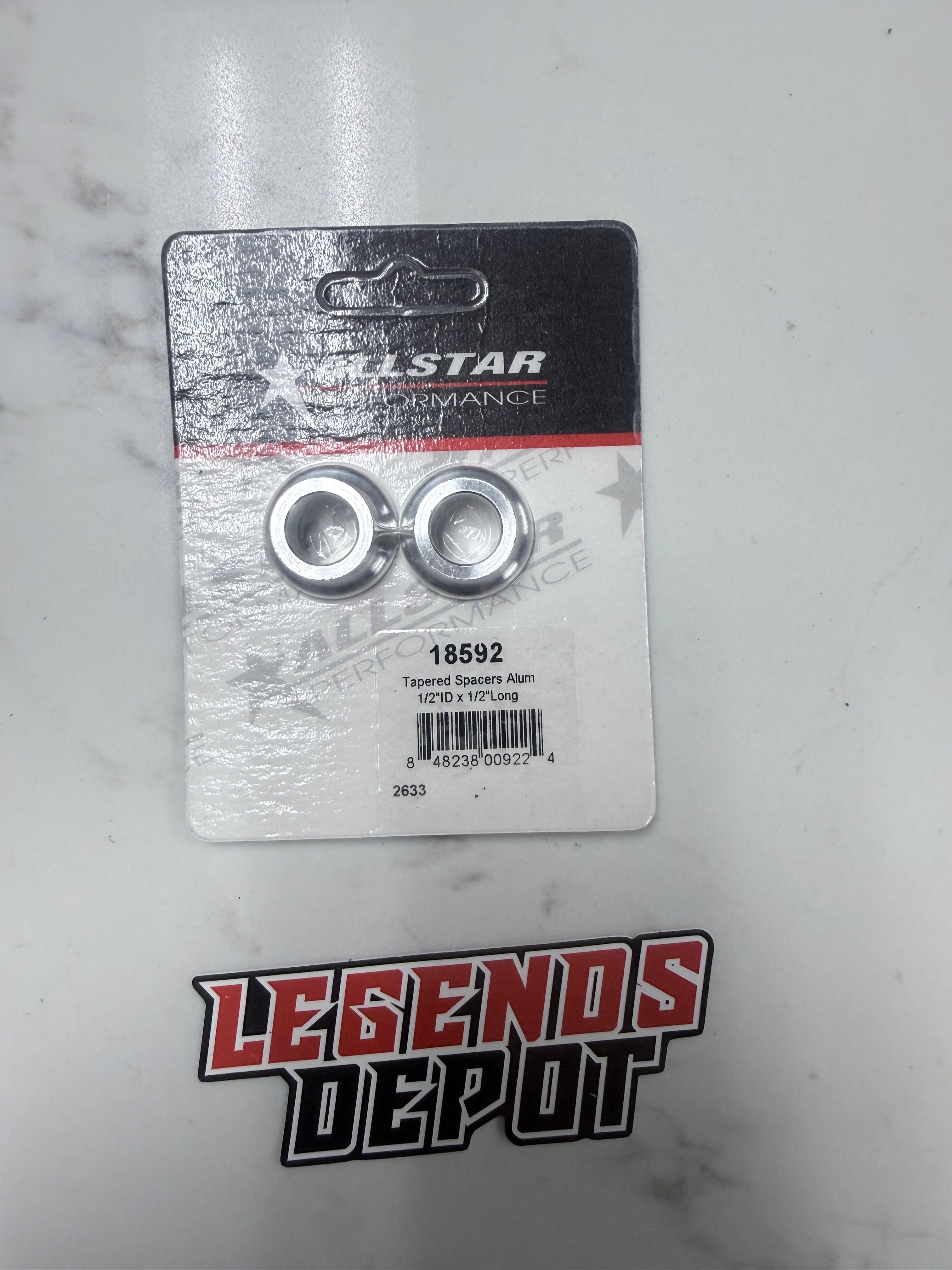 Tapered Spacers Alum 1/2"ID x 1/2" Long