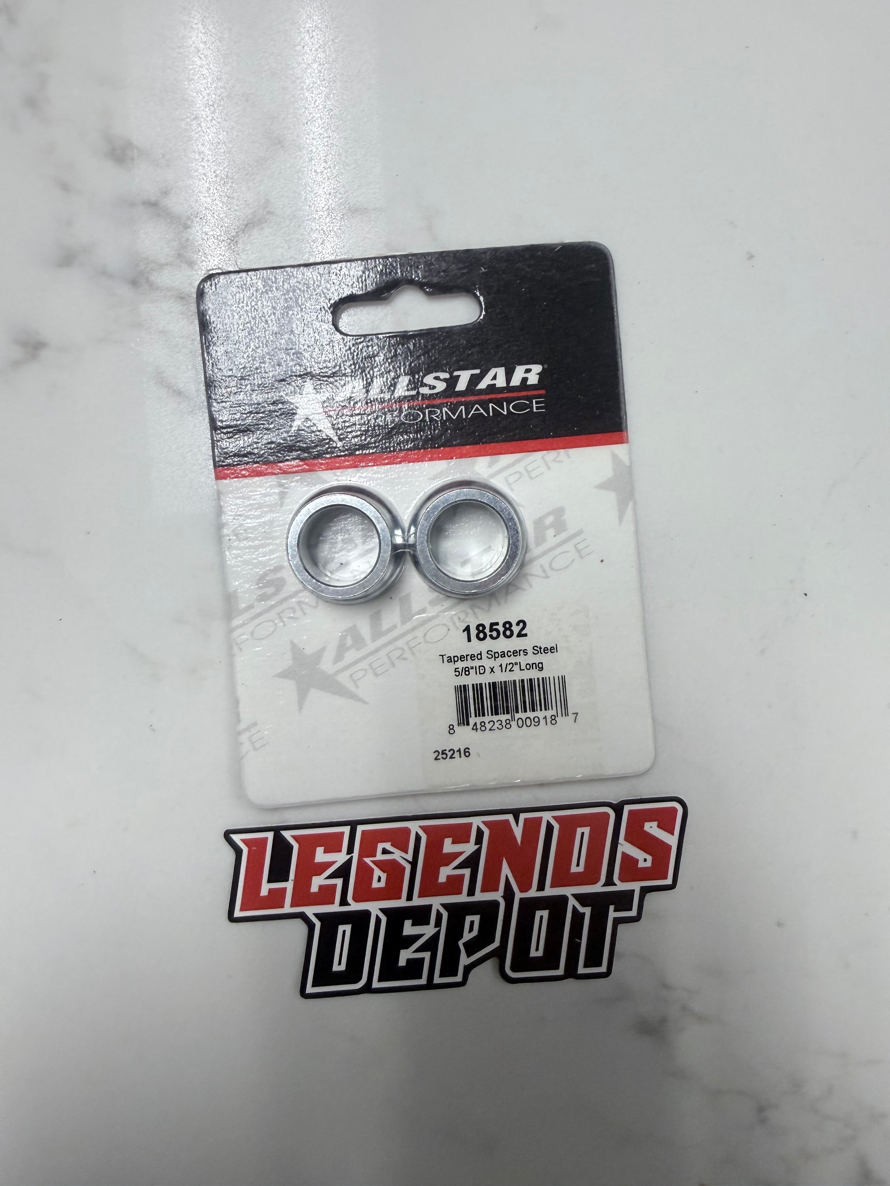Tapered Spacers Steel 5/8"ID x 1/2" Long
